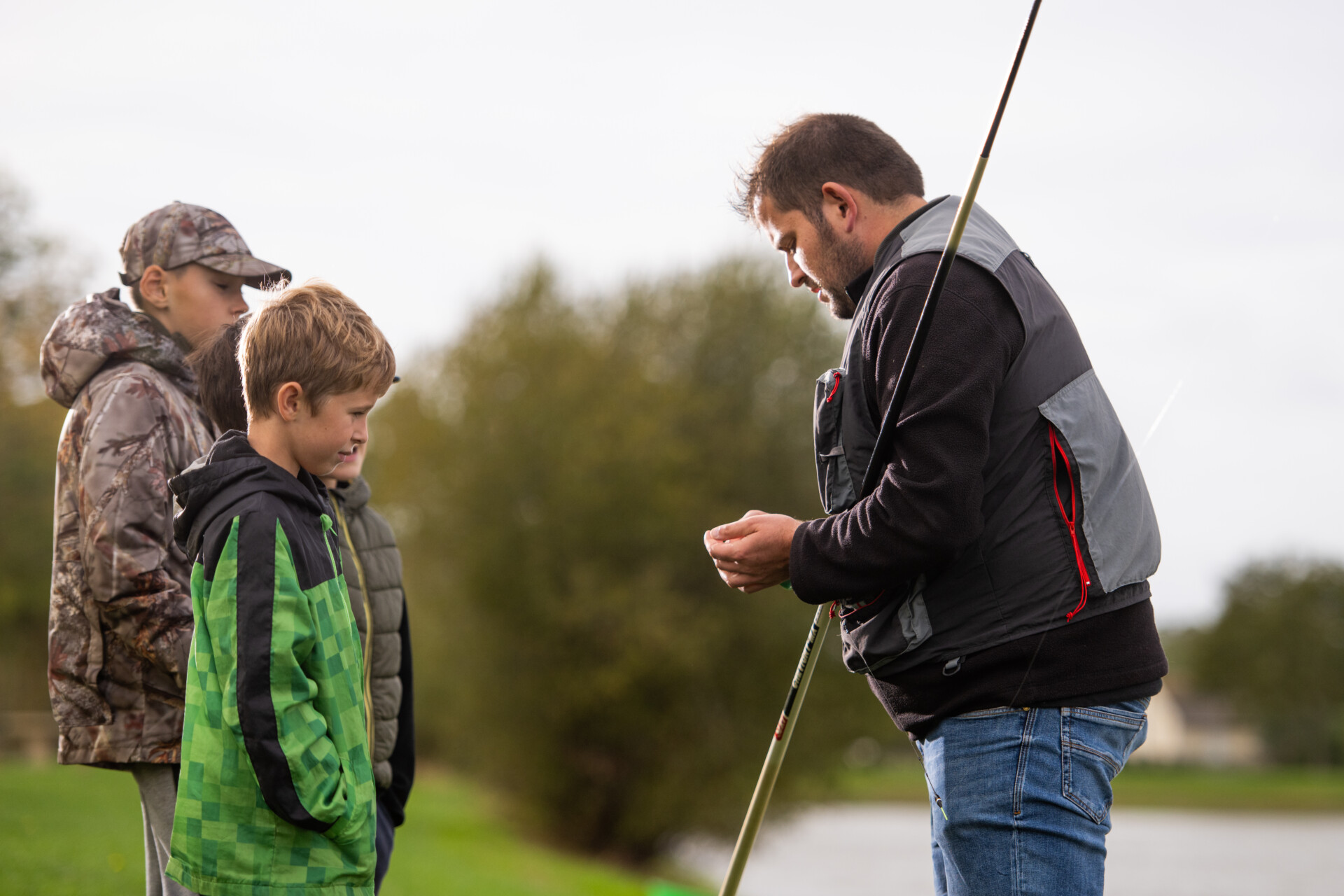 Initiation à la pêche au coup.