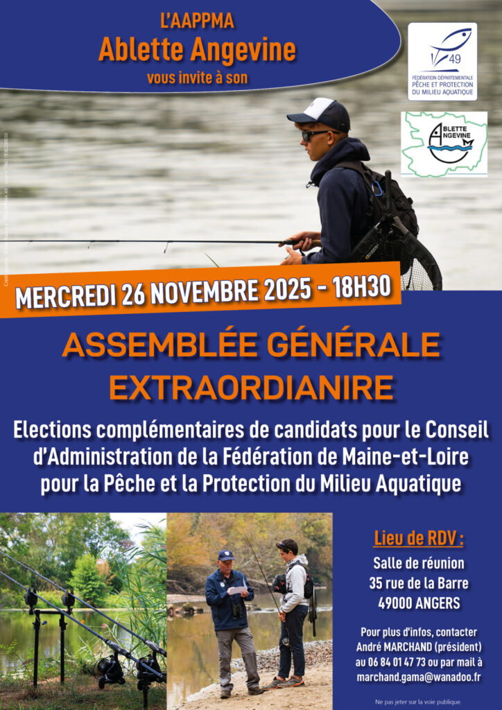 Assemblée générale L’Ablette Angevine
