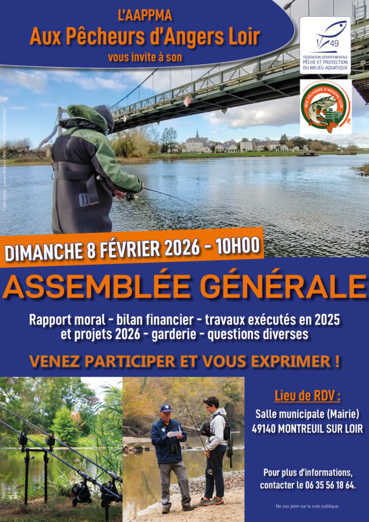 Aux Pêcheurs d’Angers Loir - Assemblée Générale