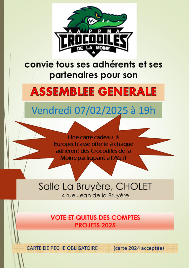 assemblée générale les crocodiles de la moine