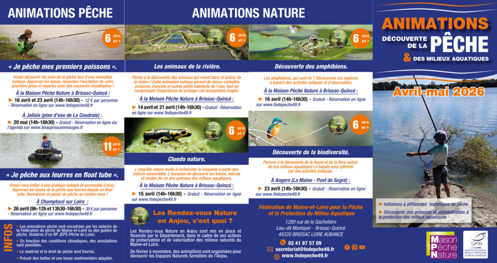 programme animations pêche pour le grand public