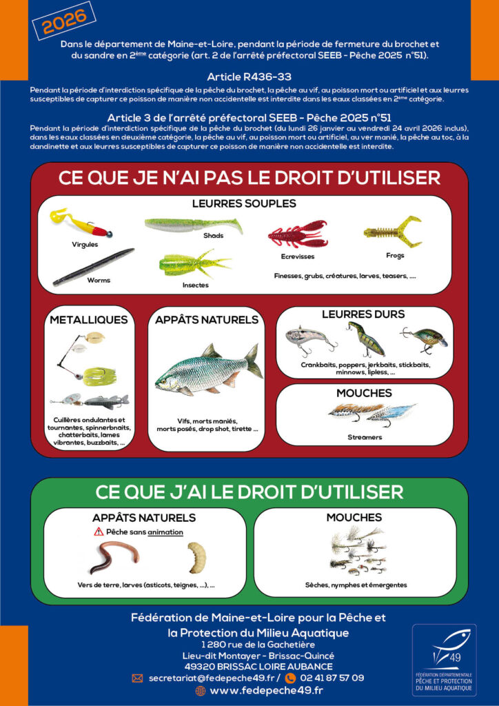 techniques de pêches autorisées