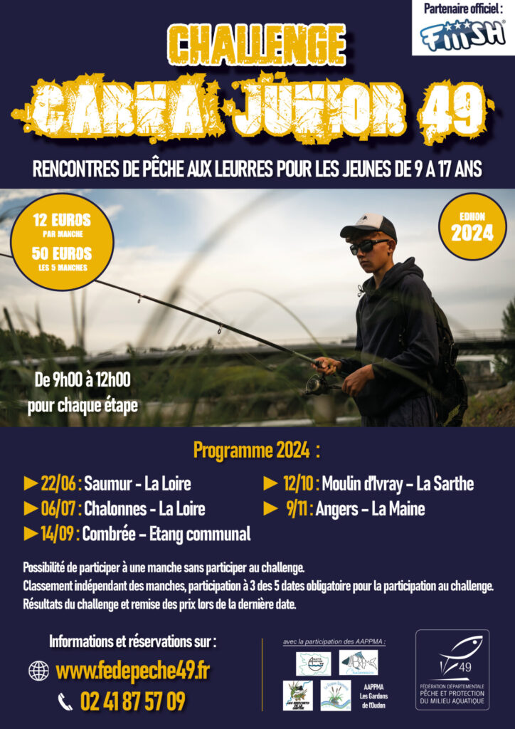 une compétition de pêche aux leurres pour les jeunes