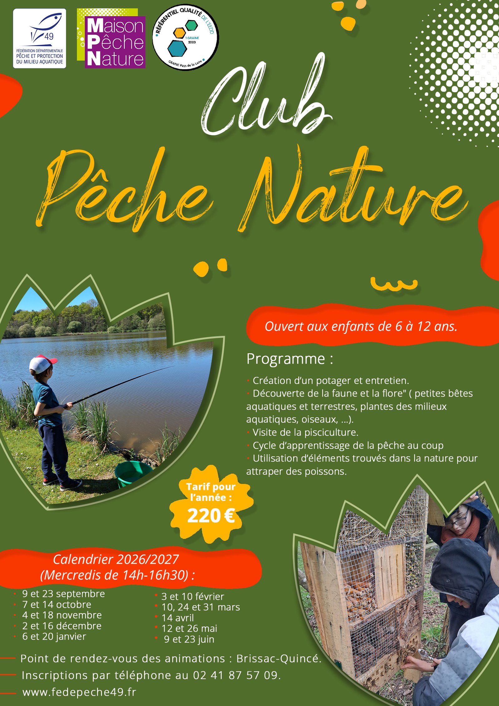 affiche club pêche nature 2026 2027