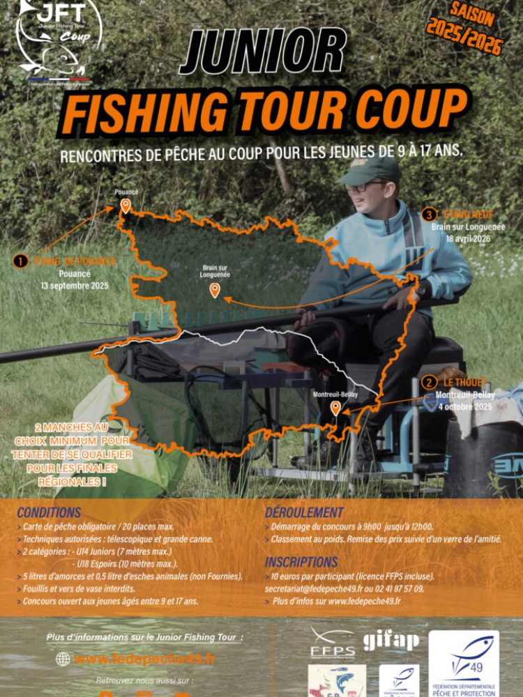 junior fishing tour coup à brain