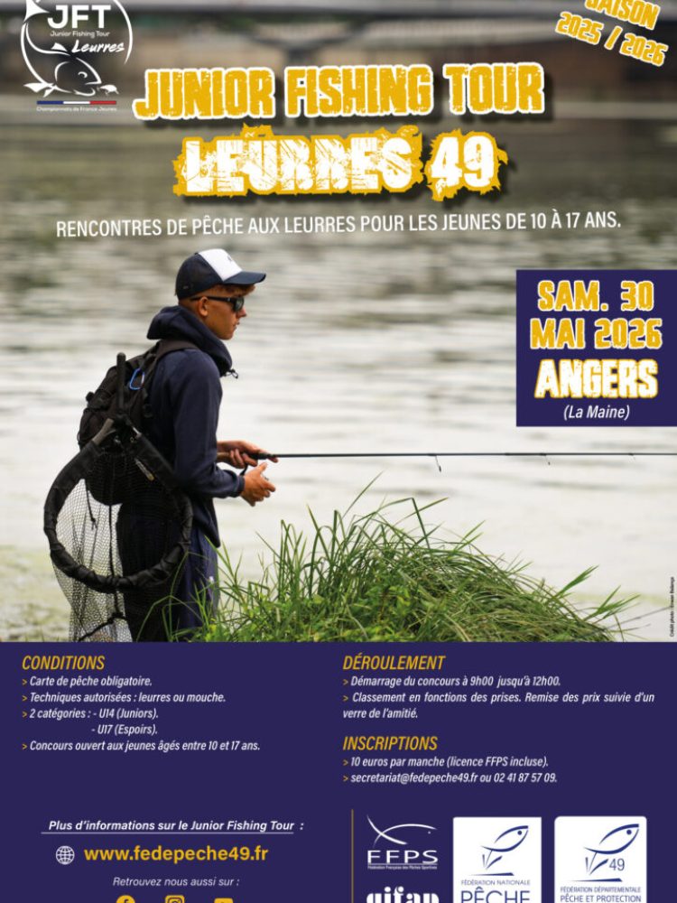 junior fishing tour leurres à angers