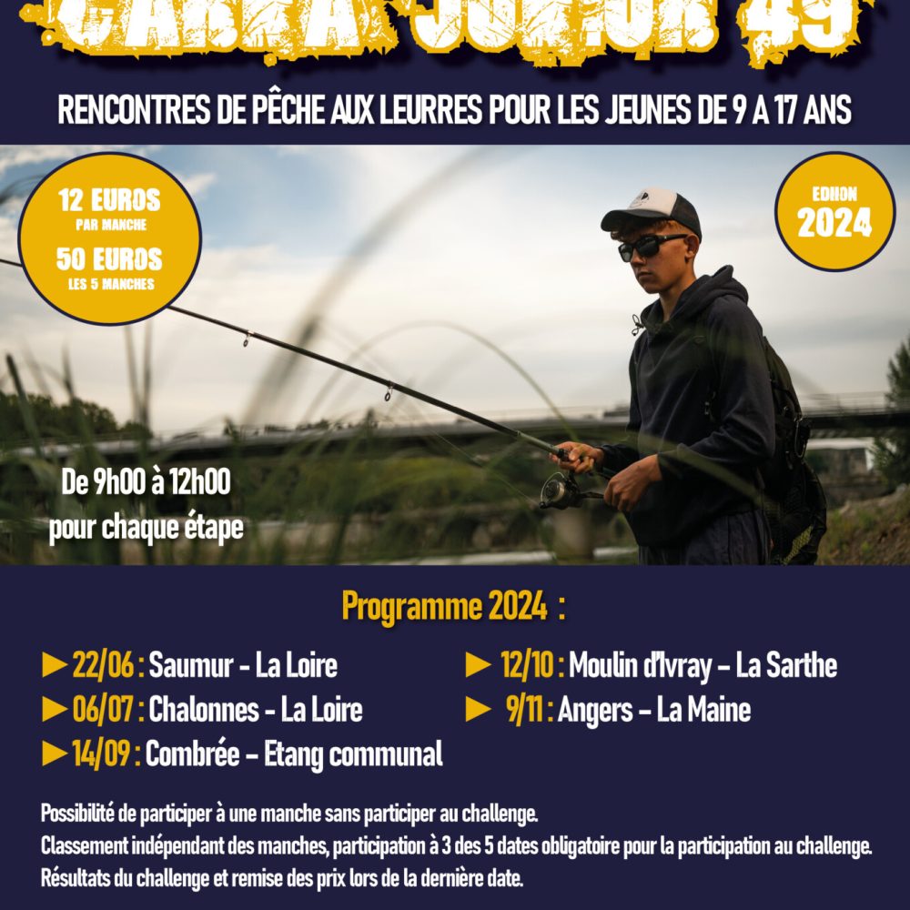 une compétition de pêche aux leurres pour les jeunes